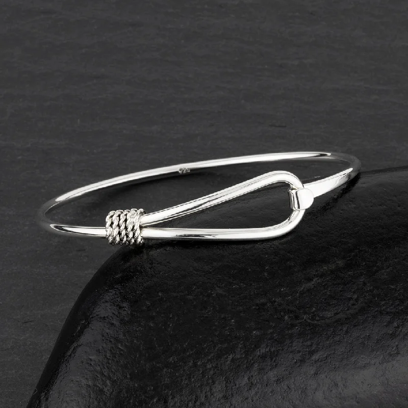 Sterling Silver Loop Clasp Bangle