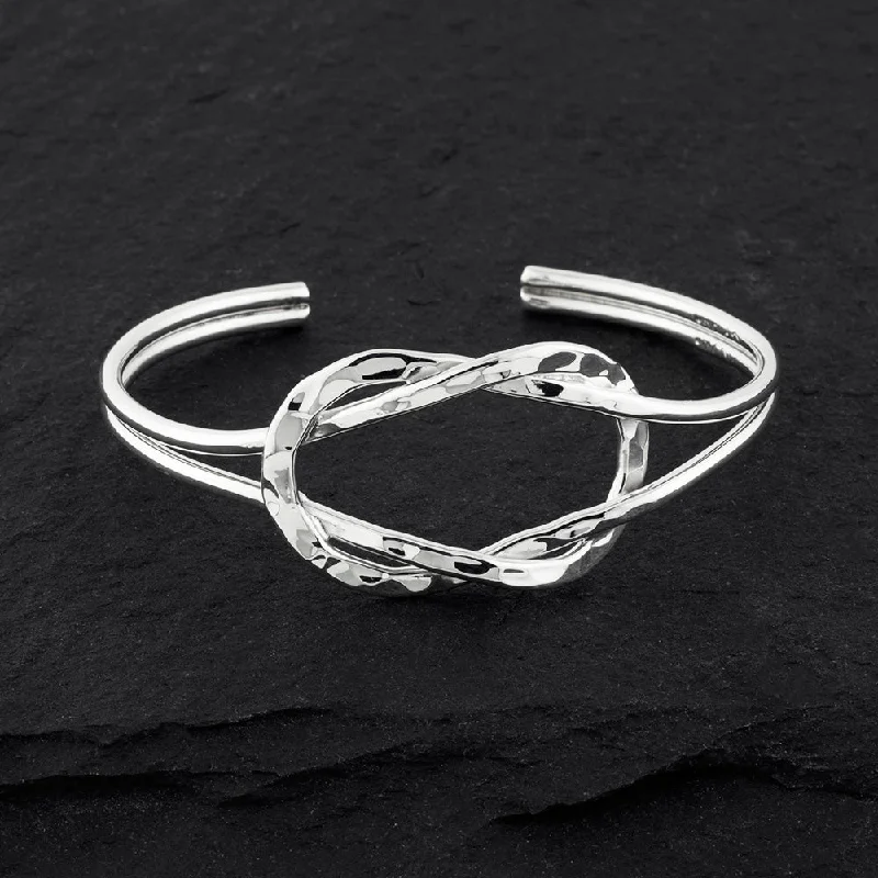 Sterling Silver Knot Cuff Bracelet