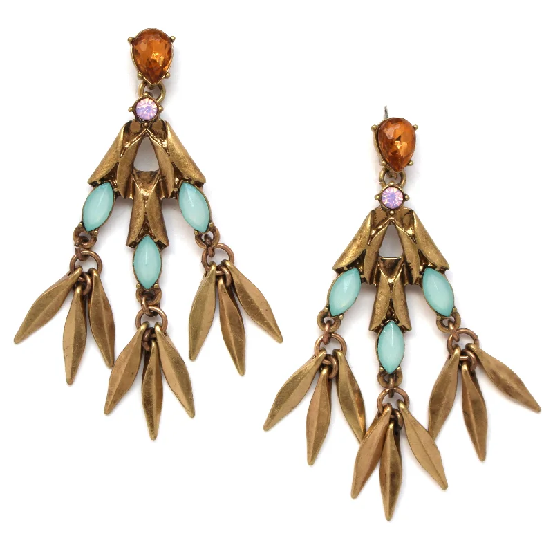 Kara Stone Fringe Earrings