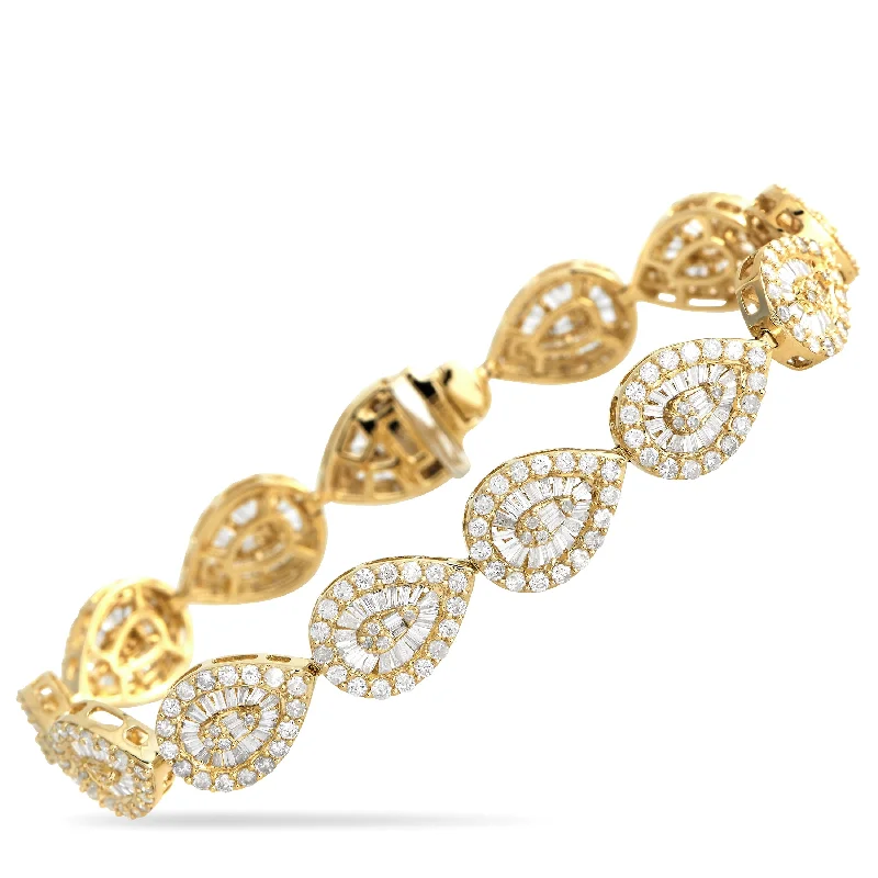 LB Exclusive 14K Yellow Gold 6.05ct Diamond Bracelet MF19-110623