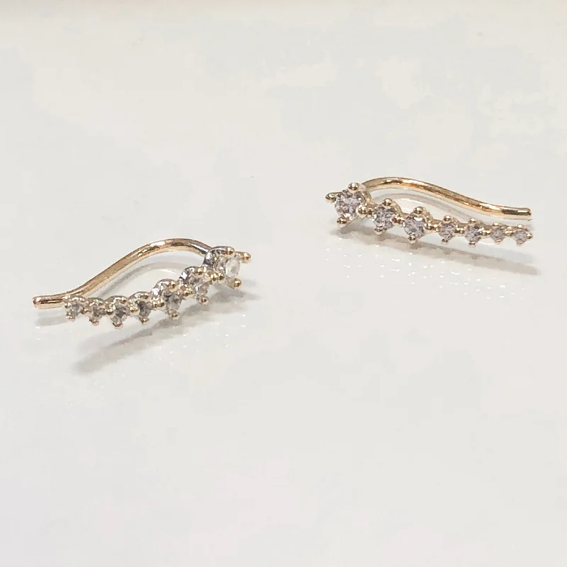 Janet Ear Crawler Earrings- Gold