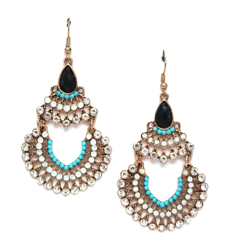 Ivanna Blues Statement Earrings