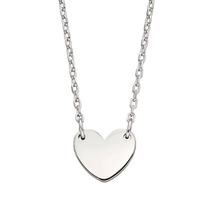 silver pendant necklaces for women -Little Star Matilda Adults Heart Necklace - Mummy