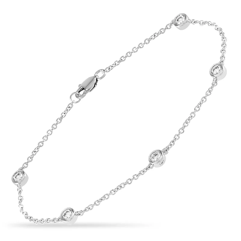 LB Exclusive 14K White Gold 0.50ct Diamond Bracelet