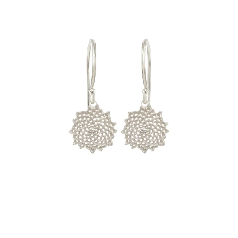 Mini Open Sunflower Earrings