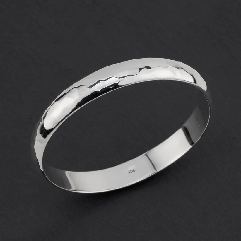 Hammered Sterling Silver Bangle