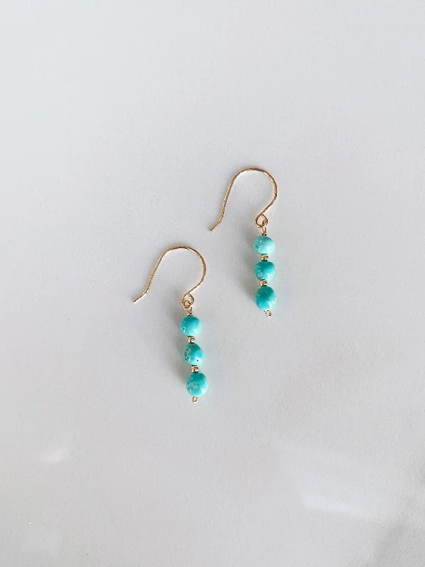 Sleeping Beauty Turquoise Earrings