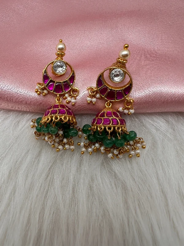 Jadau Kundan Jhumka Earrings