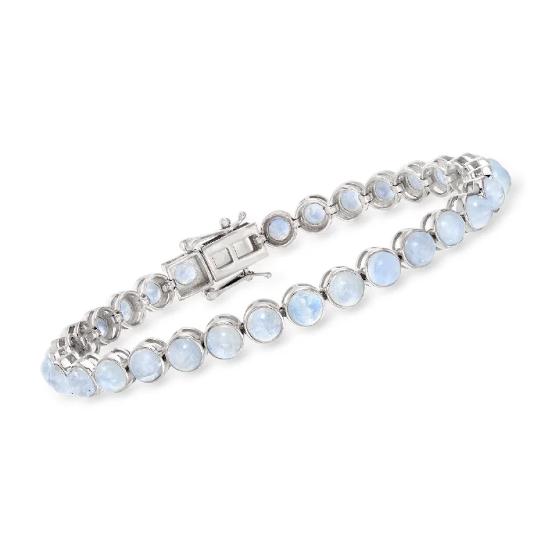 Ross-Simons Moonstone Tennis Bracelet in Sterling Silver