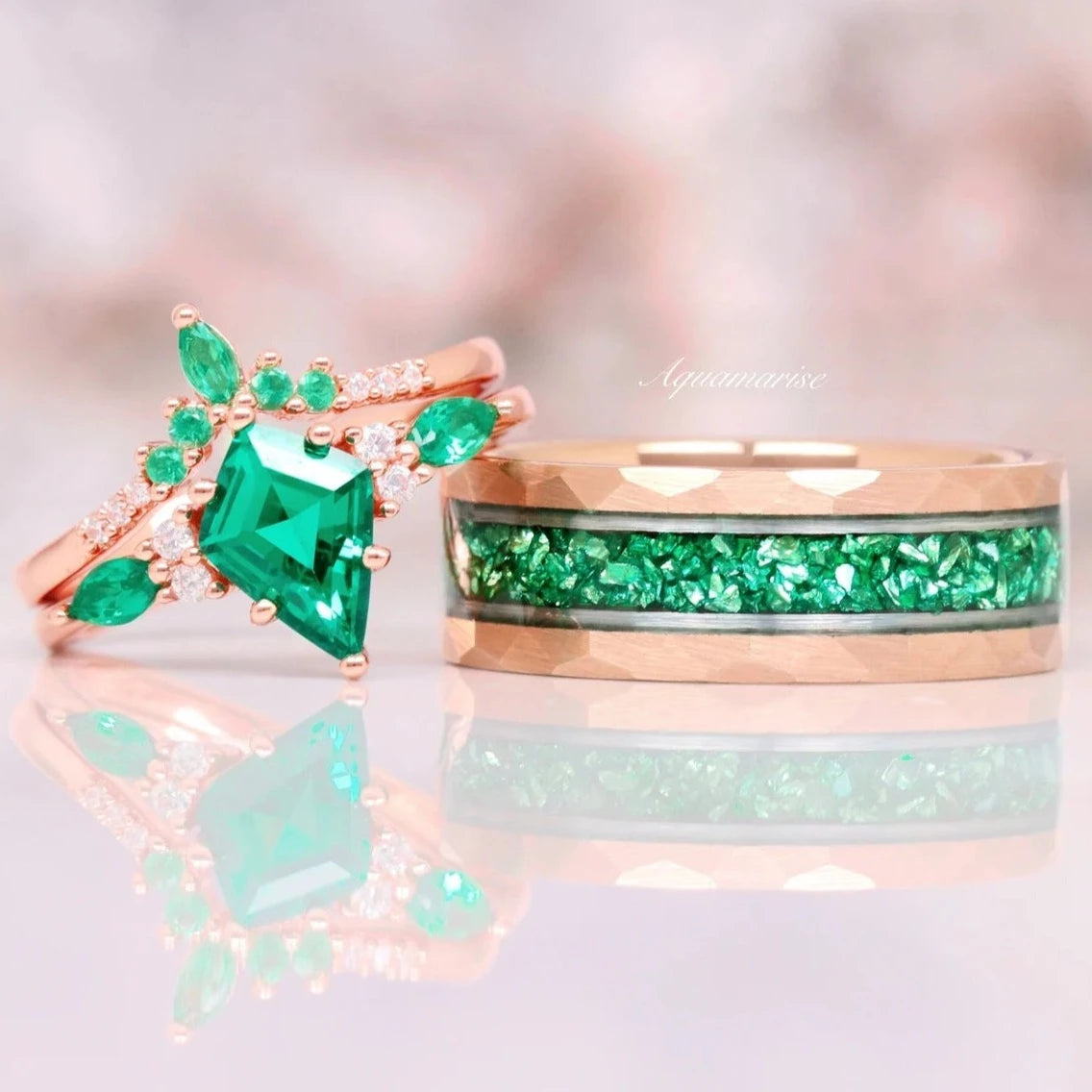 Skye Kite™  Kite Emerald Couples Ring