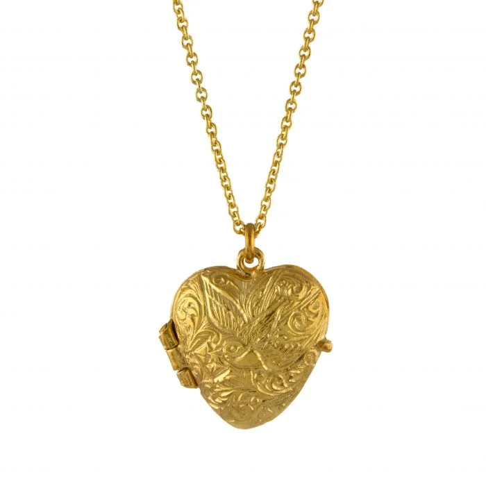 contemporary necklaces for women -Alex Monroe Gold Victoriana Keepsake Locket Necklace