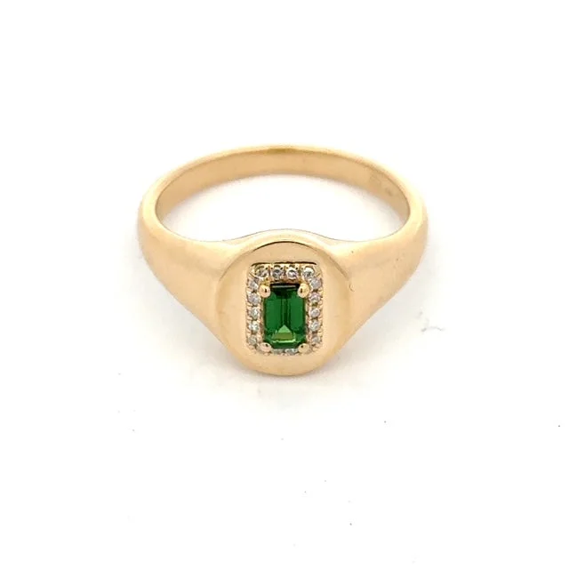 Tsavorite Garnet Ring