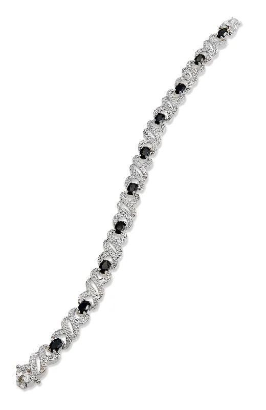 GENUINE GEMSTONE AND DIAMOND  BRACELET