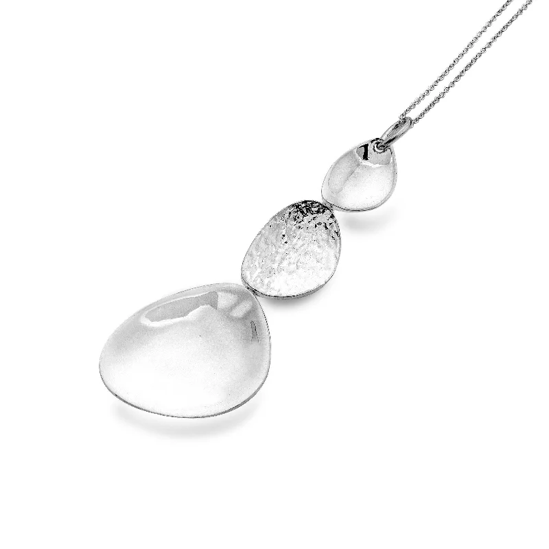 simple necklaces for women -Sea Gems Stacking Reflection Pendant