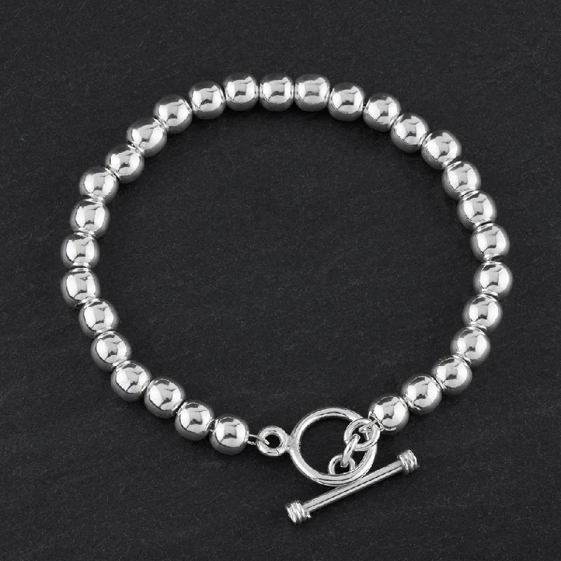 Sterling Silver 6mm Bead Bracelet