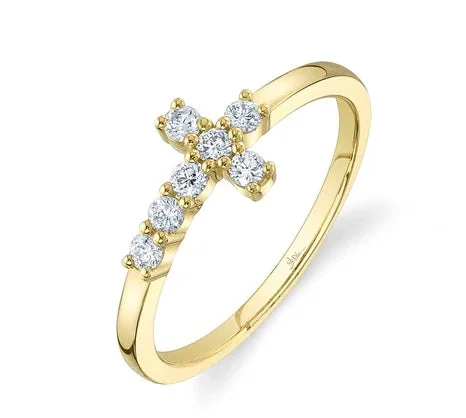 Diamond Cross Ring