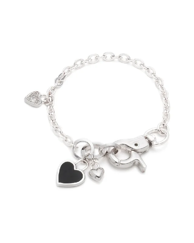 Eddie Borgo Rhodium Plated Charm Bracelet