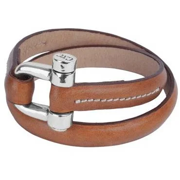 CXC Leather Wrap Bridle Bracelet