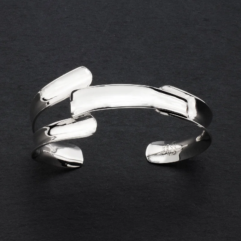 Sterling Silver Wrap Statement Cuff Bracelet