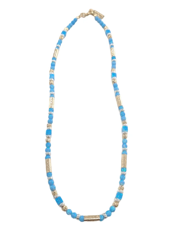 elegant necklaces for women -Yaron Morhaim Rolled Gold & Opal Necklace