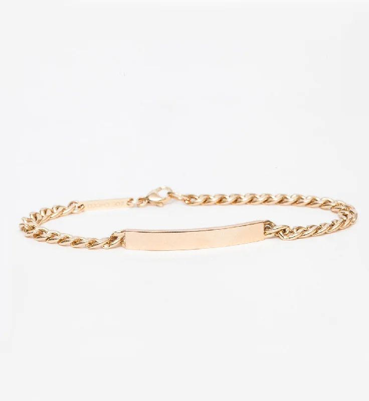 Medium Curb Chain ID Bracelet