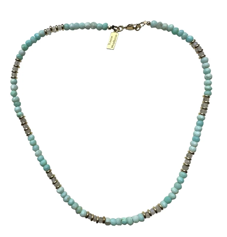 pearl necklaces for women -Yaron Morhaim Peruvian Opal and Moonstone Necklace