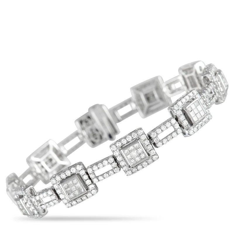 LB Exclusive 14K White Gold 5.80 ct Diamond Bracelet