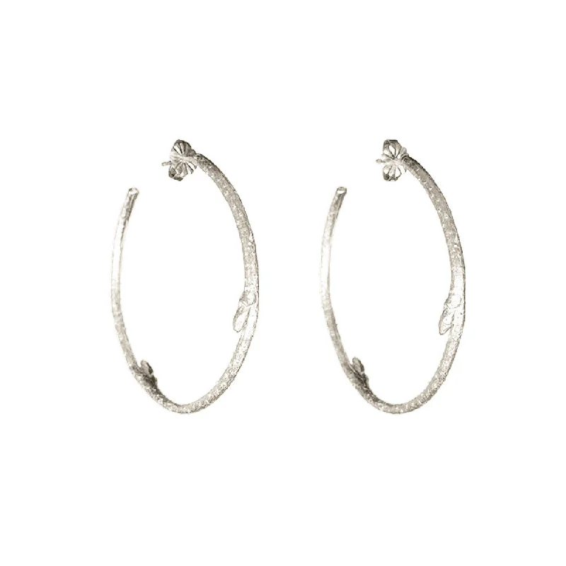 Large Branch Hoop Earrings