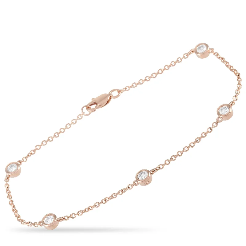 LB Exclusive 14K Rose Gold 0.50 ct Diamond Bracelet