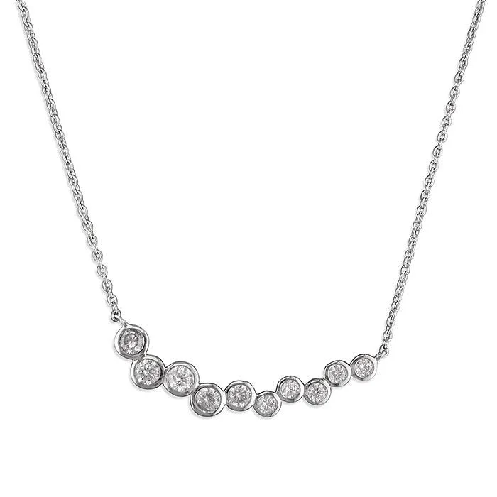 women’s sparkling necklaces -Sterling Silver and Cubic Zirconia Necklace