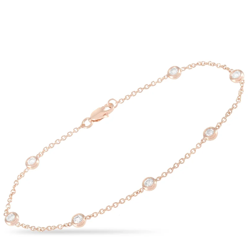 LB Exclusive 14K Rose Gold 0.50 ct Diamond Bracelet