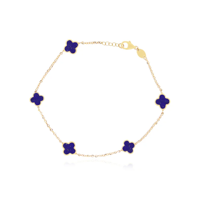 Mini Lapis Clover Bracelet