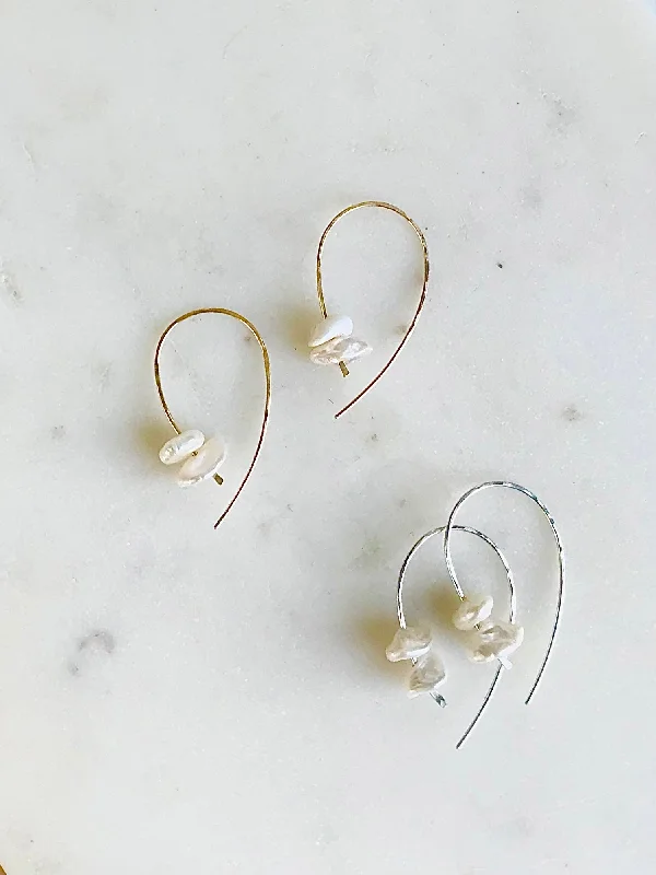 Pearl Shepard Hook Earrings