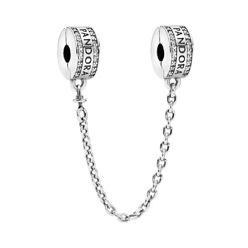 Women's Logo Silver Safety Chain