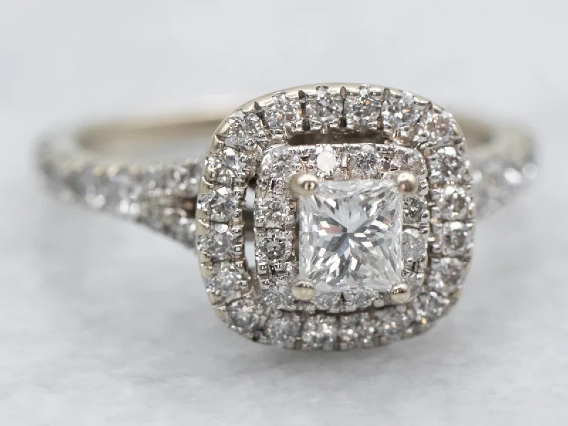 alternative engagement rings -Neil Lane Modern Princess Cut Diamond Engagement Ring