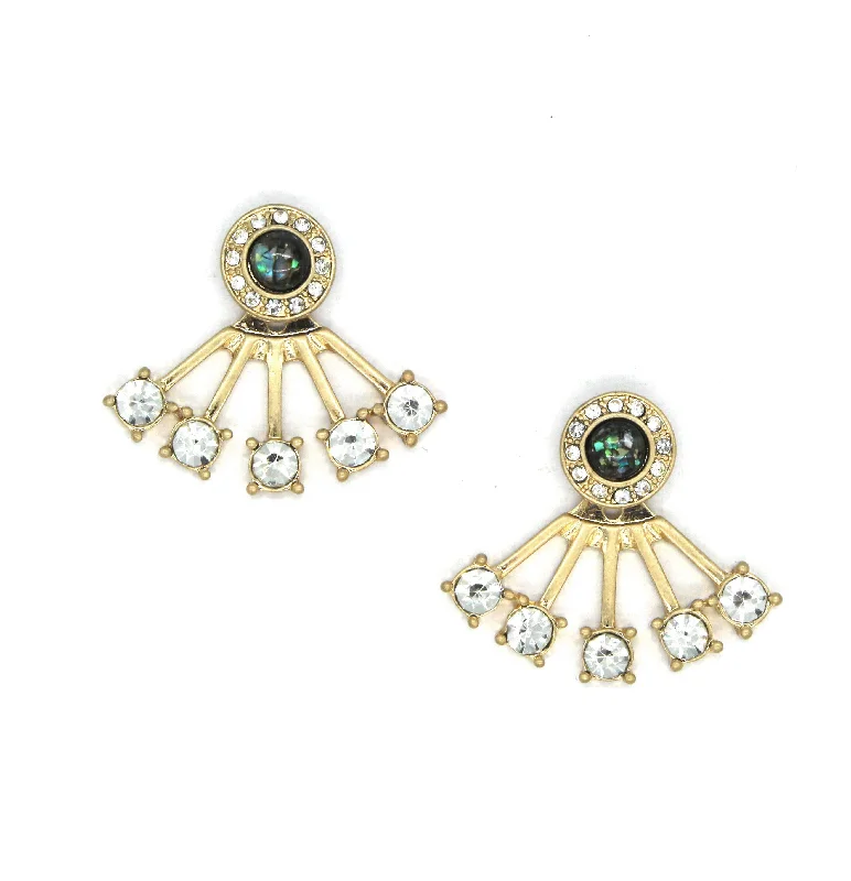 Trinity Stud Ear Jacket Earrings