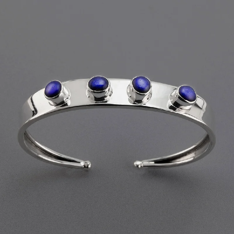 Lapis Lazuli Multi Stone Cuff Bracelet