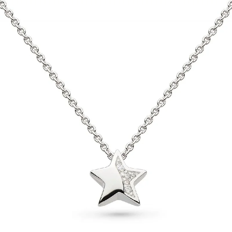 men’s and women’s matching necklaces -Kit Heath Miniature Shining Star Sparkle Pave Necklace