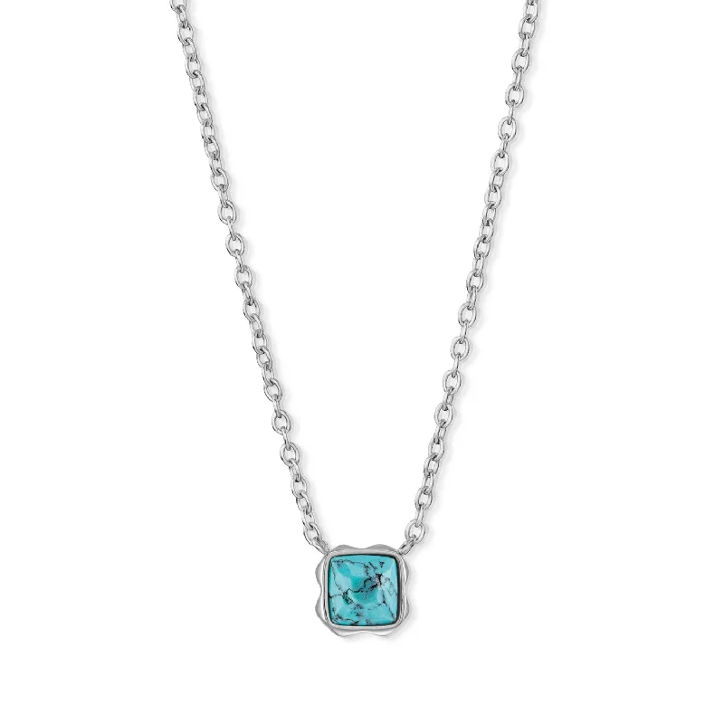 diamond necklaces for women -Coeur De Lion December Birthstone Turquoise Necklace