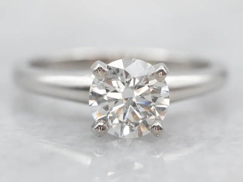 stunning engagement rings for women -Platinum Forevermark Certified Diamond Solitaire Engagement Ring