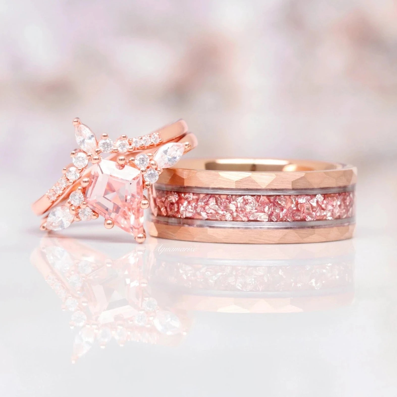 Skye Kite™  Morganite Couples Ring