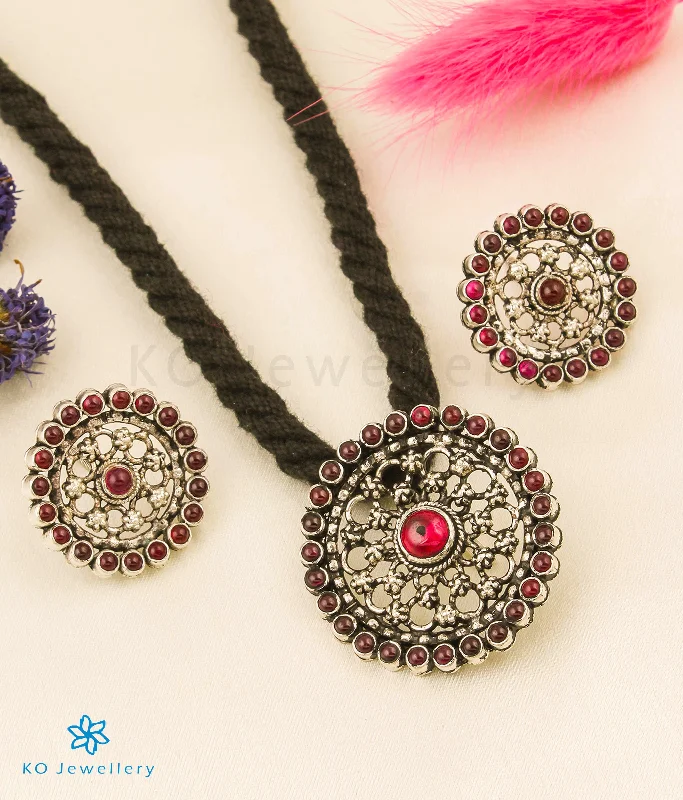 layered necklaces for women -The Mithya Silver Thread Necklace