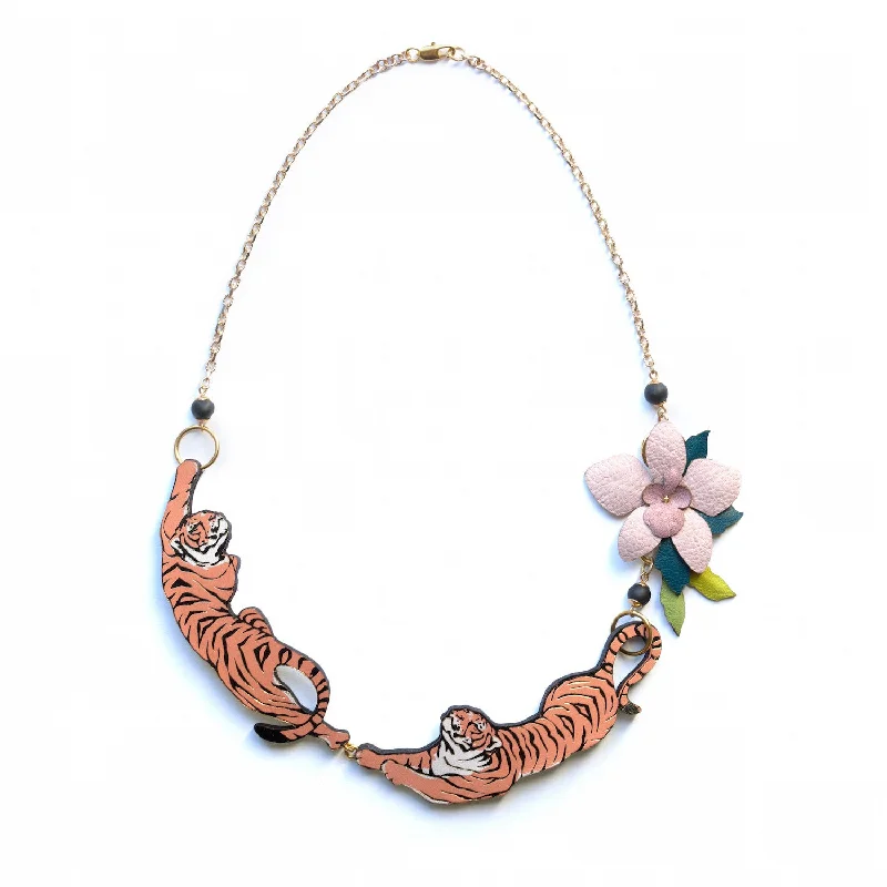 geometric necklaces for women -LEAPING TIGER . necklace