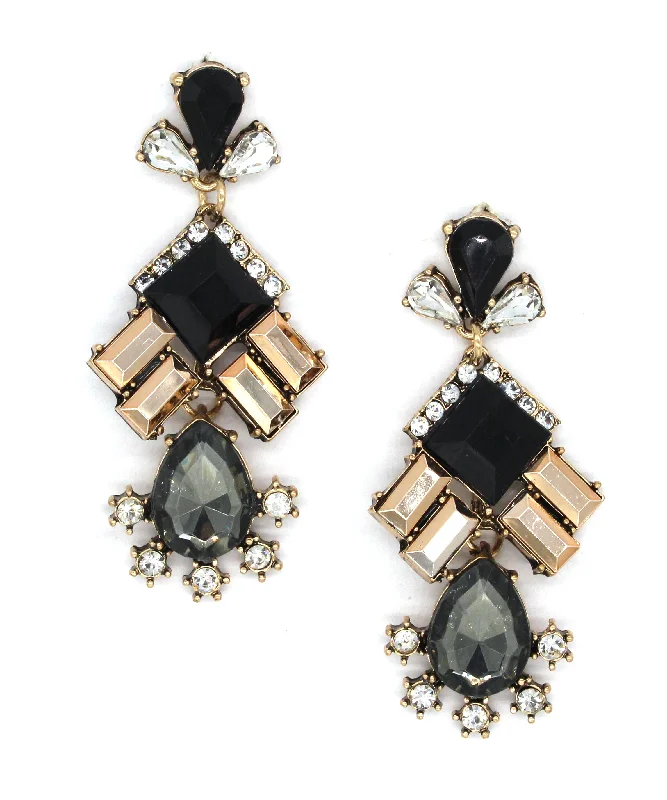 Gracie Shimmer Crystal Earrings