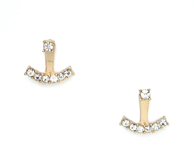 Mini Sparkle Ear Jacket Earrings