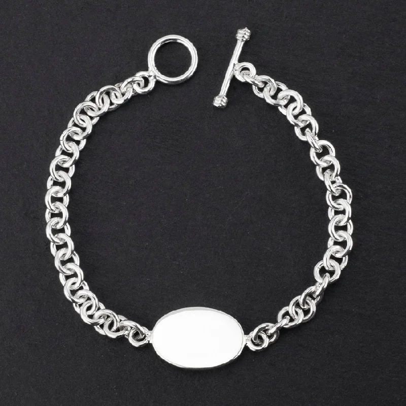 Sterling Silver Engravable Bracelet